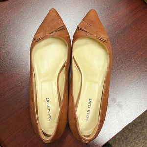 Sarah Flint Natalie Flat in Saddle Vachetta